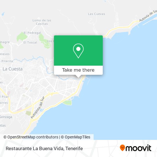 mapa Restaurante La Buena Vida