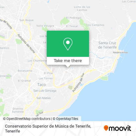 Conservatorio Superior de Música de Tenerife map