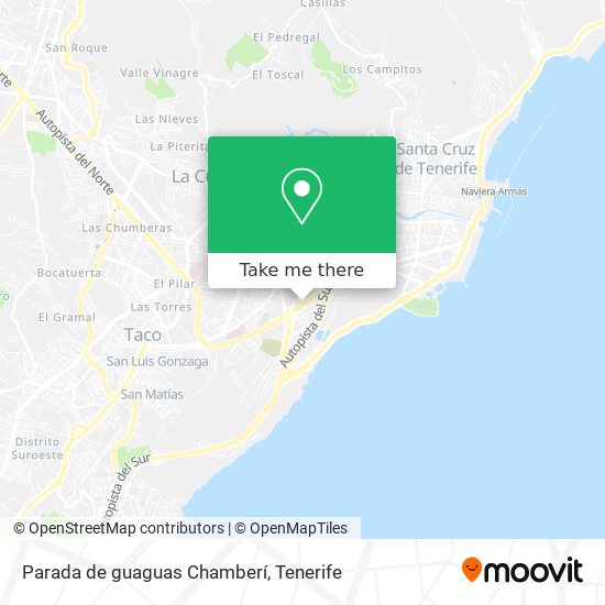 mapa Parada de guaguas Chamberí