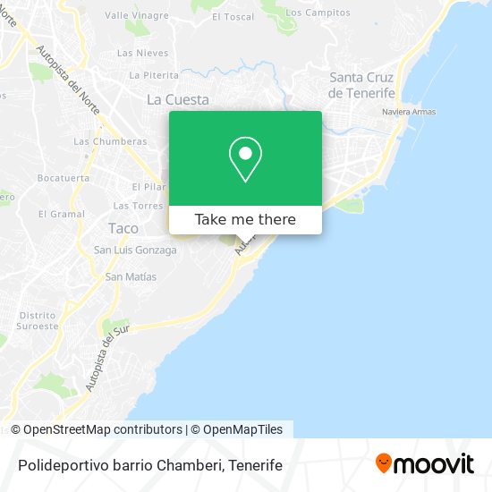 Polideportivo barrio Chamberi map