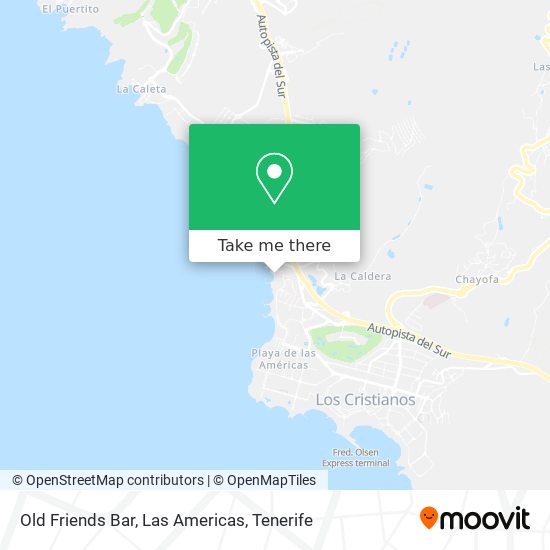 Old Friends Bar, Las Americas map