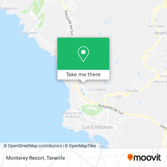 Monterey Resort map