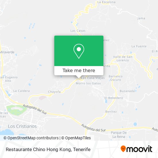 mapa Restaurante Chino Hong Kong