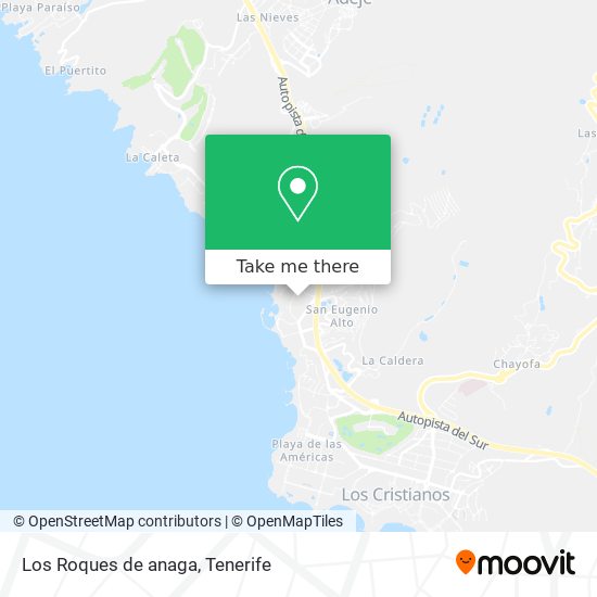 mapa Los Roques de anaga