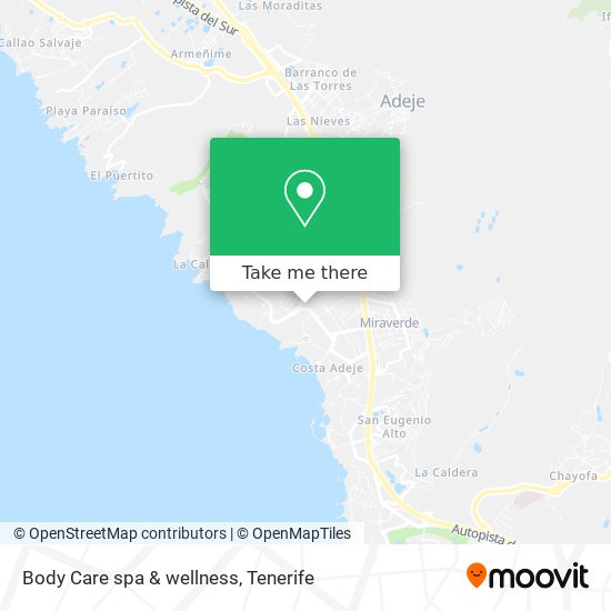 Body Care spa & wellness map