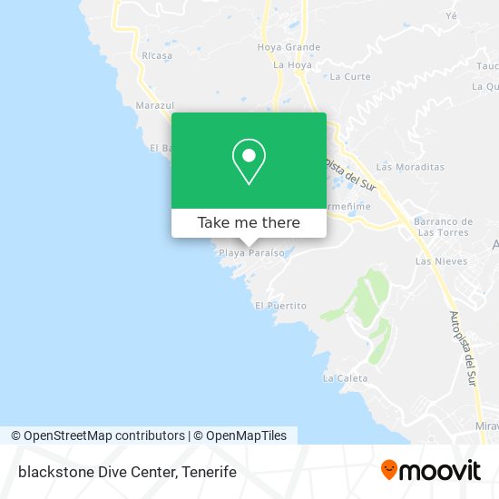 mapa blackstone Dive Center