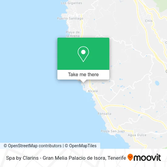 Spa by Clarins - Gran Melia Palacio de Isora map