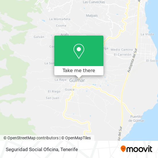 Seguridad Social Oficina map