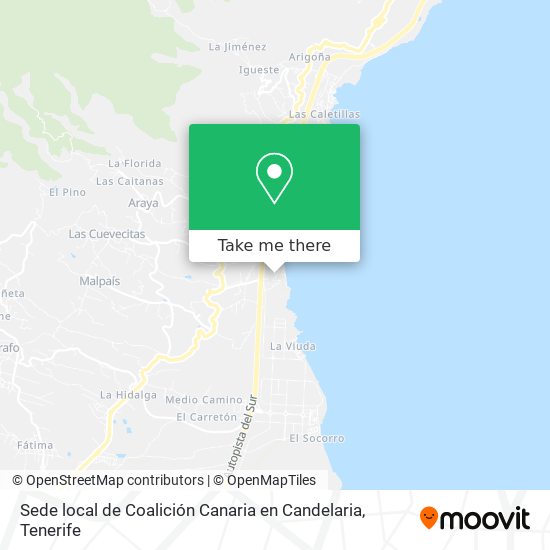 Sede local de Coalición Canaria en Candelaria map