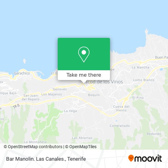 Bar Manolin. Las Canales. map