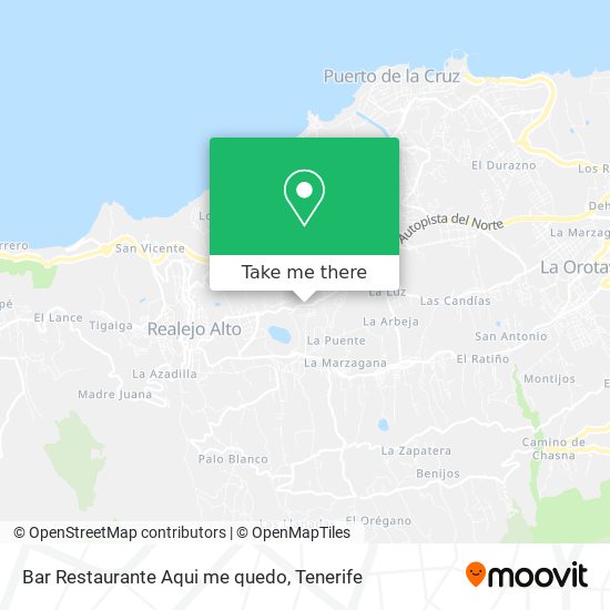 Bar Restaurante Aqui me quedo map