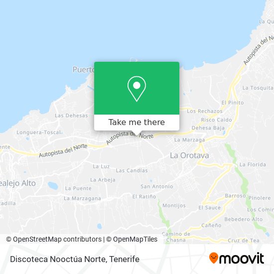 Discoteca Nooctúa Norte map