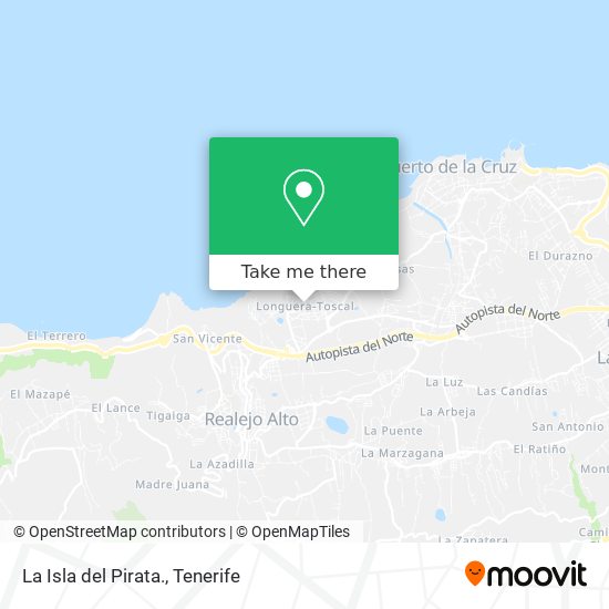 La Isla del Pirata. map