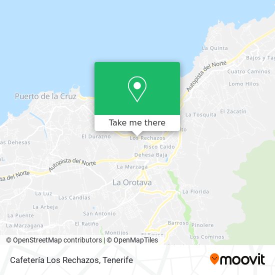 mapa Cafetería Los Rechazos