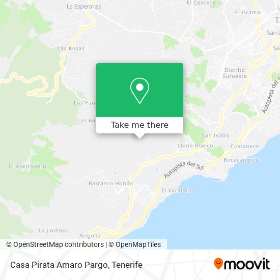 Casa Pirata Amaro Pargo map