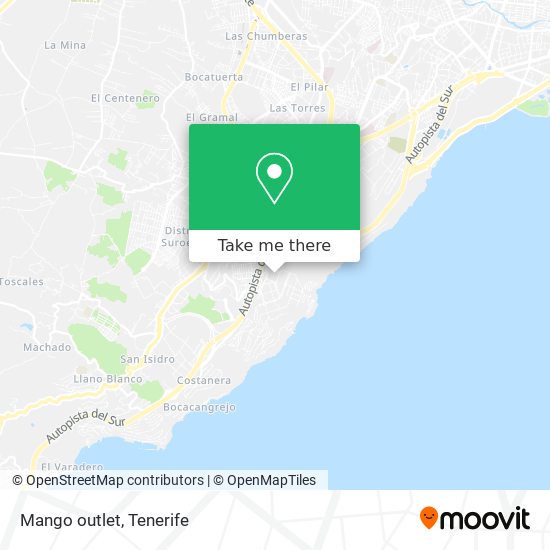 Mango outlet map