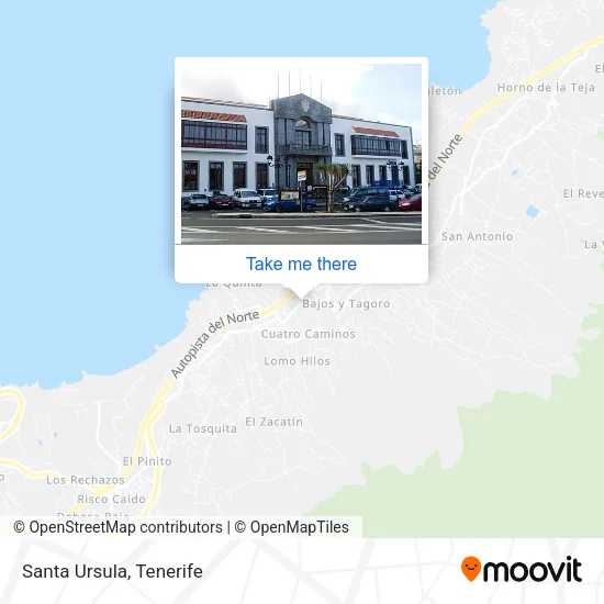 Santa Ursula map