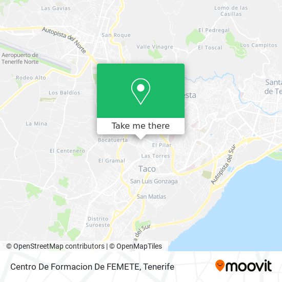 Centro De Formacion De FEMETE map