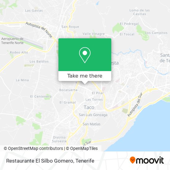 mapa Restaurante El Silbo Gomero