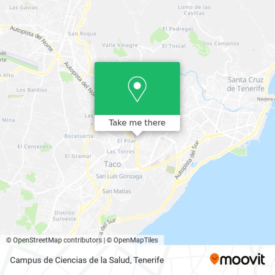 mapa Campus de Ciencias de la Salud