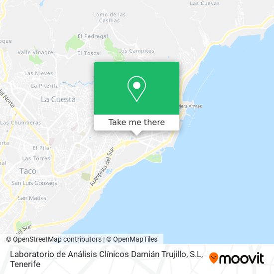 Laboratorio de Análisis Clínicos Damián Trujillo, S.L map