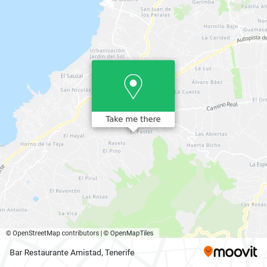 Bar Restaurante Amistad map