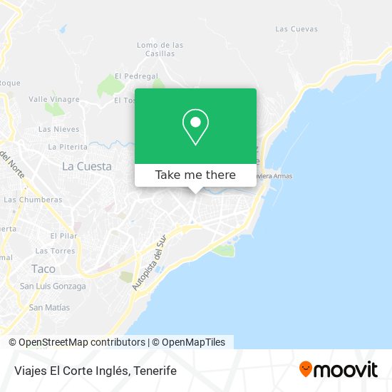 Viajes El Corte Inglés map