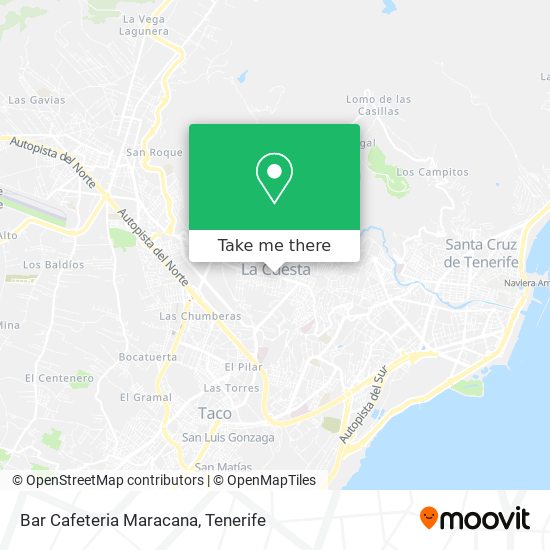 Bar Cafeteria Maracana map