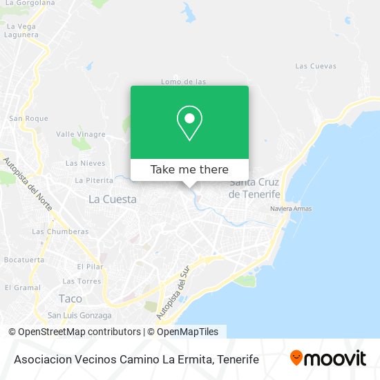 mapa Asociacion Vecinos Camino La Ermita