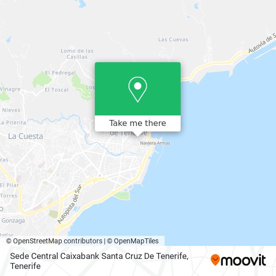 mapa Sede Central Caixabank Santa Cruz De Tenerife