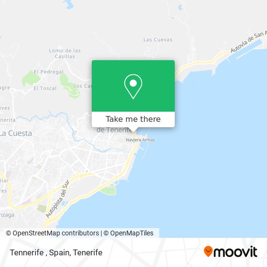 Tennerife , Spain map