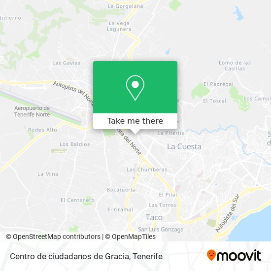 mapa Centro de ciudadanos de Gracia