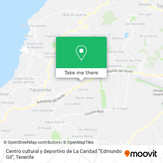 Centro cultural y deportivo de La Caridad “Edmundo Gil” map