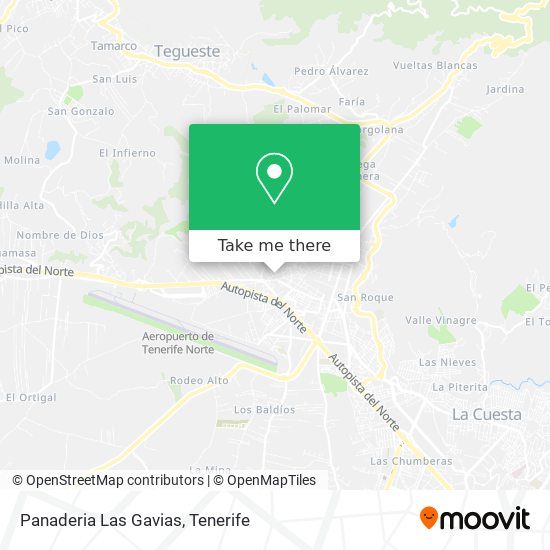 Panaderia Las Gavias map