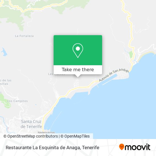 mapa Restaurante La Esquinita de Anaga