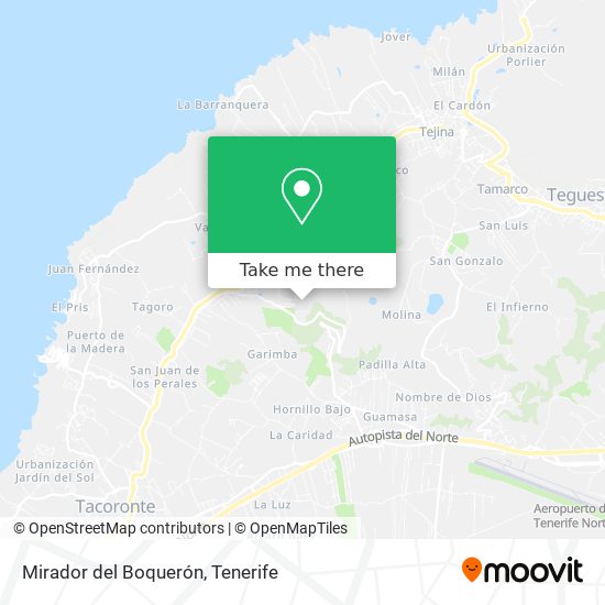 Mirador del Boquerón map
