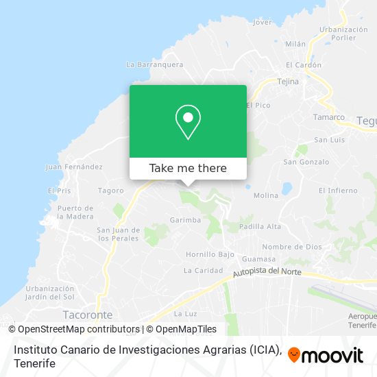 Instituto Canario de Investigaciones Agrarias (ICIA) map