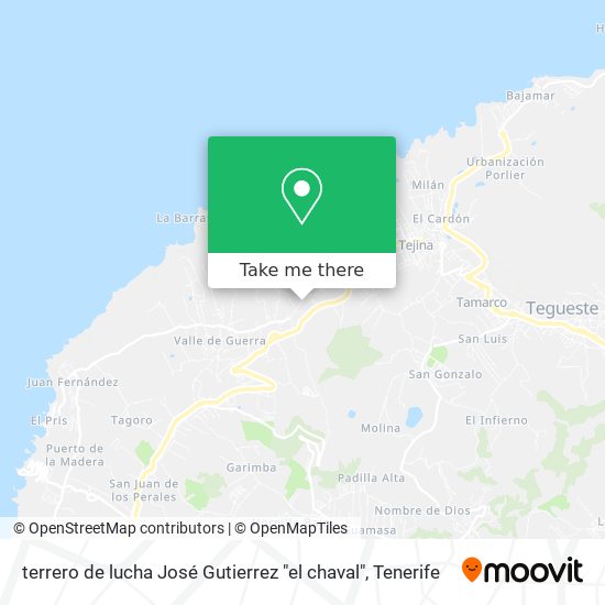 mapa terrero de lucha José Gutierrez "el chaval"