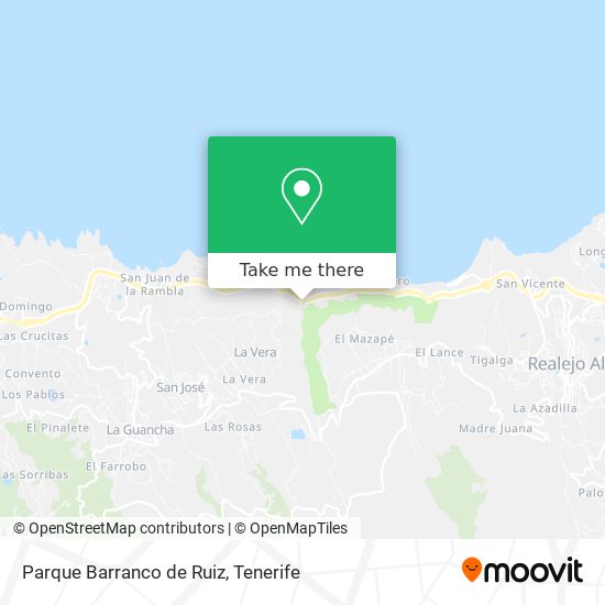 Parque Barranco de Ruiz map