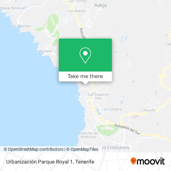 Urbanización Parque Royal 1 map