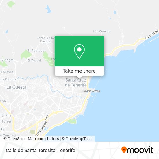 How to get to Calle de Santa Teresita in Santa Cruz De Tenerife by