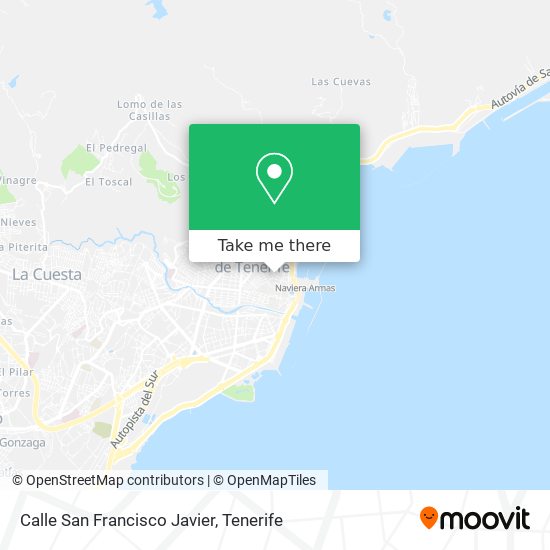 Calle San Francisco Javier map
