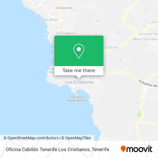 Oficina Cabildo Tenerife Los Cristianos map