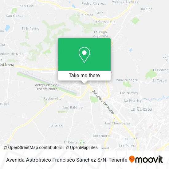Avenida Astrofisico Francisco Sánchez S / N map
