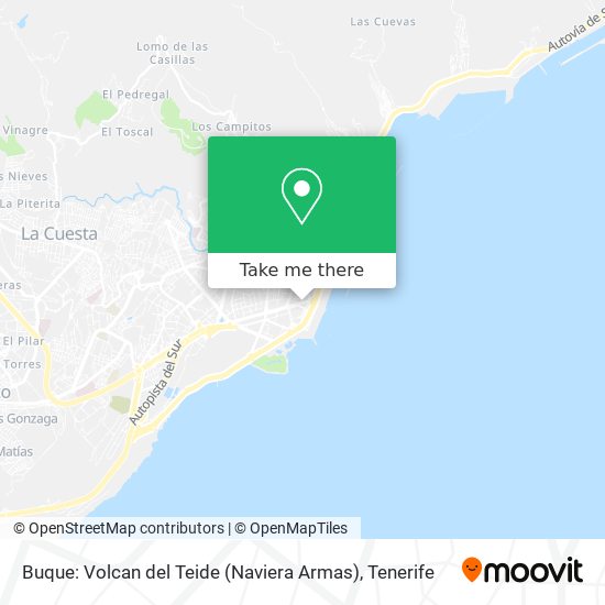 mapa Buque: Volcan del Teide (Naviera Armas)