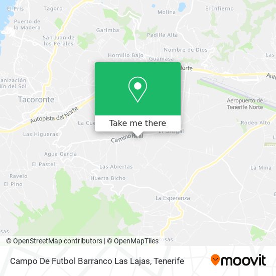 Campo De Futbol Barranco Las Lajas map