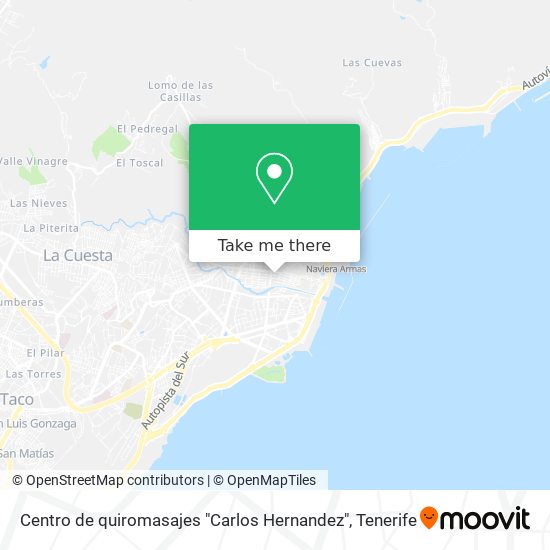 Centro de quiromasajes "Carlos Hernandez" map