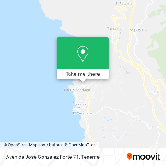 mapa Avenida Jose Gonzalez Forte 71