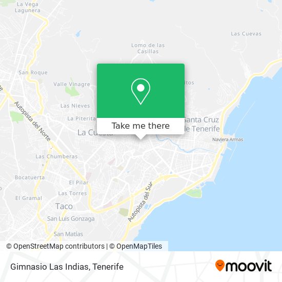 Gimnasio Las Indias map