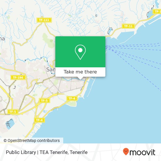 Public Library | TEA Tenerife map